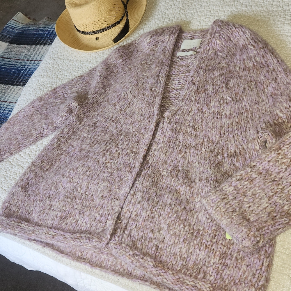 Lauren Manoogian Lavender Knit Cardigan